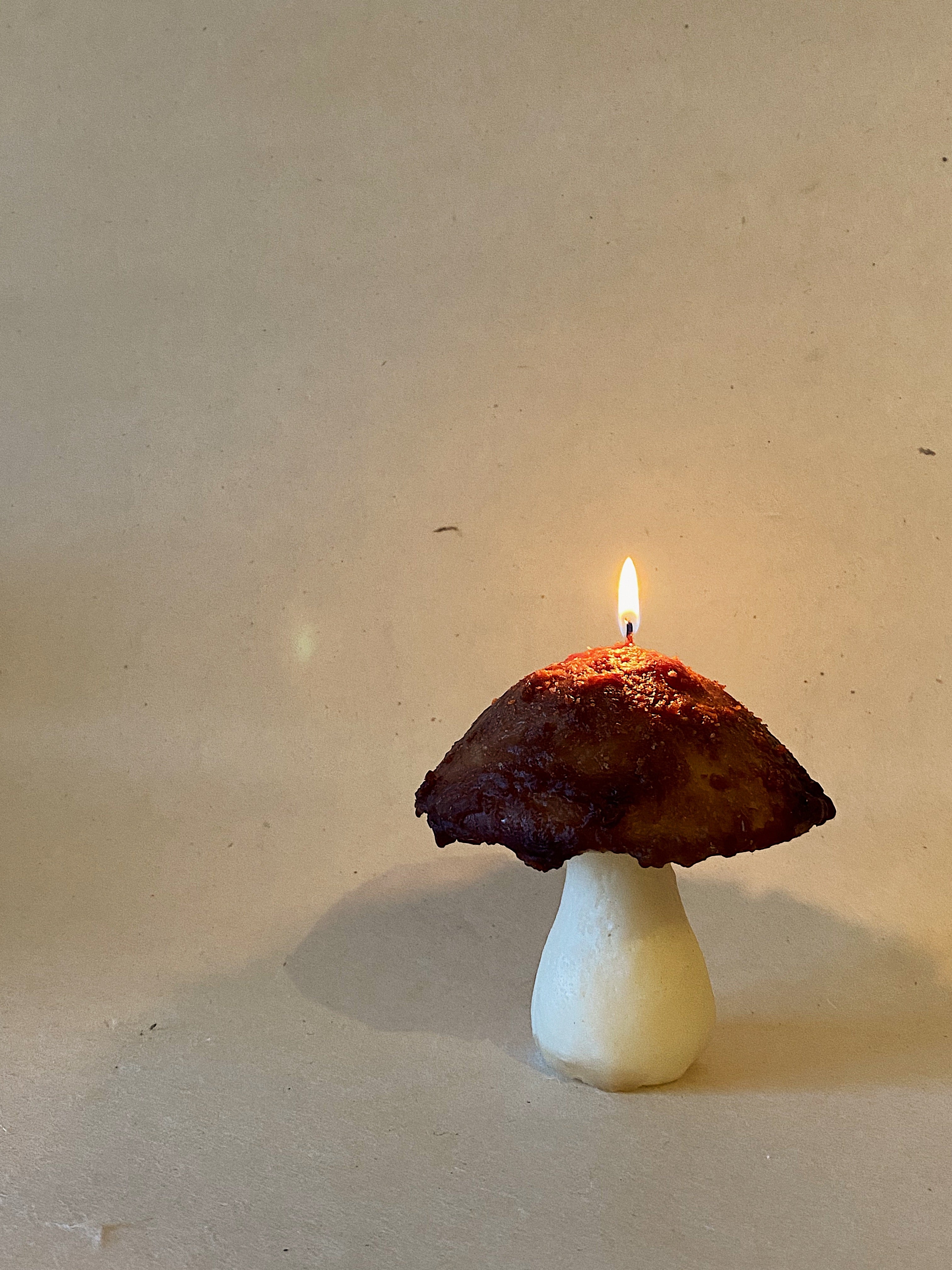 Brown Shroom Candle